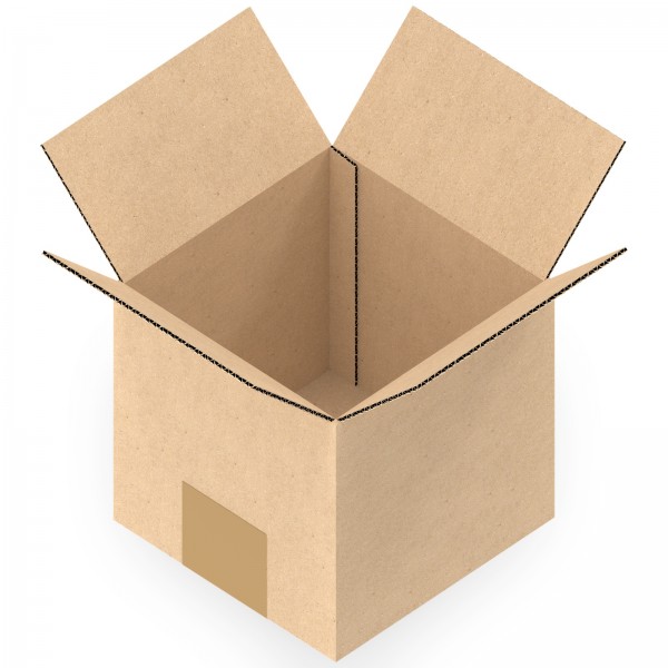 400 Stück Versandkartons 120 x 120 x 120 mm Kartons 1-wellig