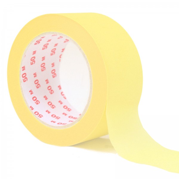 12 x Kreppband 50 mm x 50 m Malerkrepp Abklebeband Klebeband Abdeckband Krepp