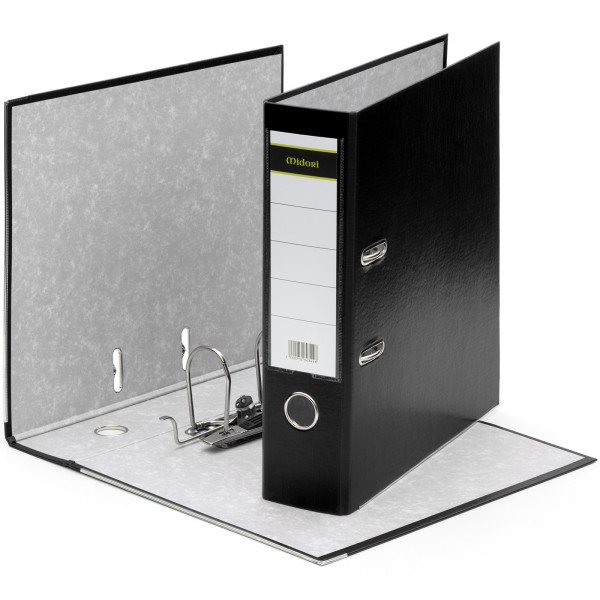 480 x Ordner A4 8 cm PP Kunststoff Schwarz Aktenordner Briefordner Breit 80 mm