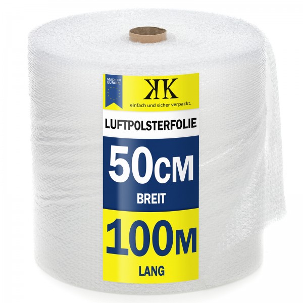 LUFTPOLSTERFOLIE 0,5x100m FREI HAUS 50m² Noppen-Folie 60 my KOSTENLOSER VERSAND