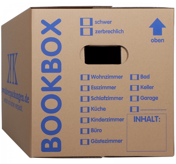25 Bücherkartons 2-wellig Bookbox Ordnerkartons Archivkartons