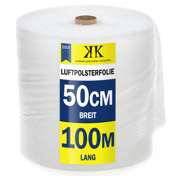 4 x 60 my Luftpolsterfolie BLISTERFOLIE - 0,5m x 100m - Noppenfolie