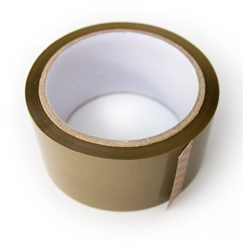 6 Packband Leise 50 mm x 66 lfm PP Klebeband Braun