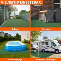 Vorschau: Rasenteppich 200 x 400 cm Grün Kunstrasen-Teppich mit Noppen Balkon Terrasse Outdoor Vorschau: Rasenteppich 200 x 400 cm Grün Kunstrasen-Teppich mit Noppen Balkon Terrasse Outdoor