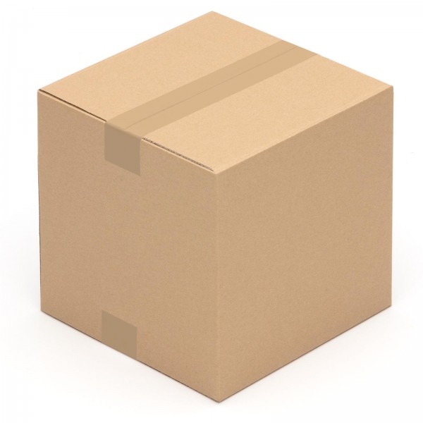50 x Faltkartons 250 x 250 x 250 - Kartons braun 1 wellig - Falt Karton