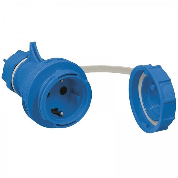 Schuko Kupplung Schutzkontakt Gummikupplung 16A 230V IP68 Druckwasserdicht
