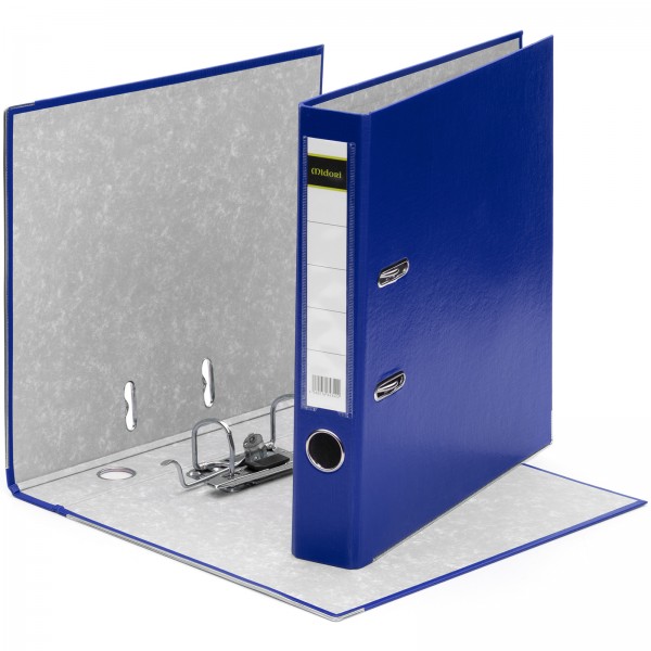 4 x Akten-Ordner PP A4 50 mm Blau Kunststoff Archiv Büroordner Ringordner