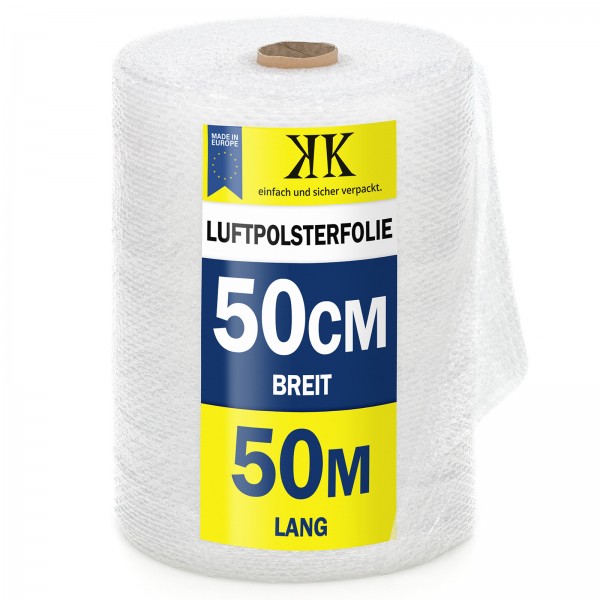 1x LUFTPOLSTERFOLIE 0,5m x 50m Noppenfolie KOSTENLOSER VERSAND