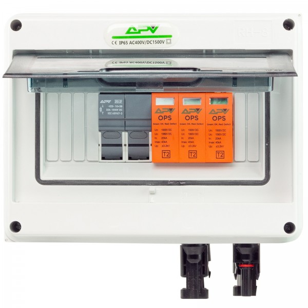 Solar PV Anschlusskasten DC 32A 1000V 1-String Photovoltaik 8-Module IP65