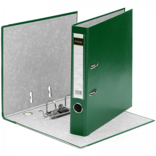 400 x Akten-Ordner PP A4 50 mm Grün Kunststoff Archiv Büroordner Ringordner