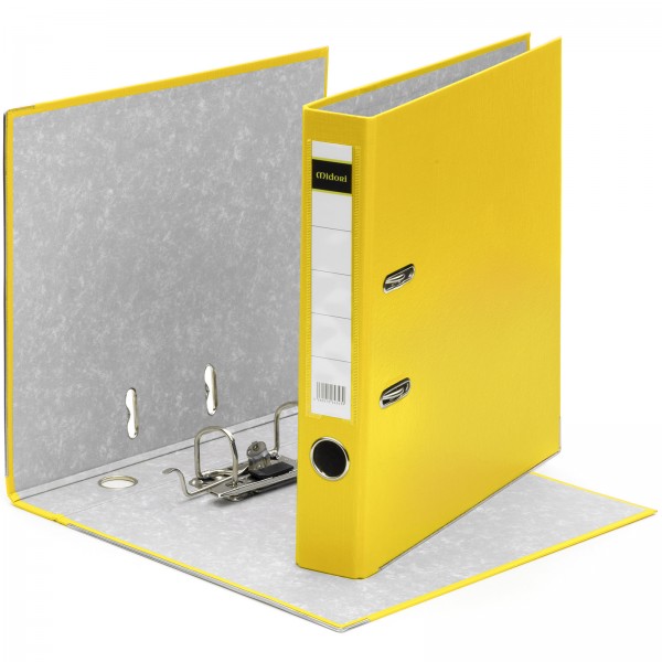 200 x Aktenordner PP A4 50 mm Gelb Kunststoff Archiv Büroordner Ringordner