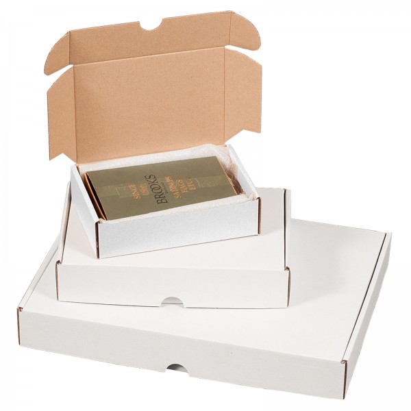 25 x Maxibriefkartons 175 x 115 x 45 mm Weiß