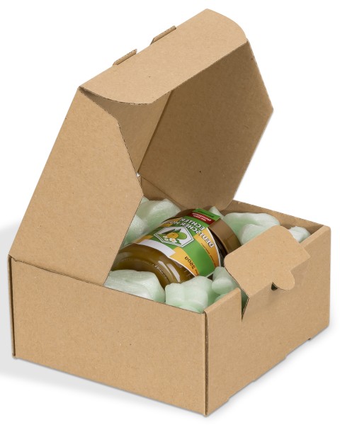 400 x DHL Kleinpaket Kartons Faltschachteln 240 x 160 x 80 mm (Außenmaß) Braun