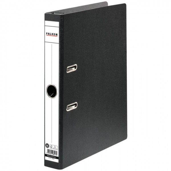 1 x FALKEN Hängeordner Ordner DIN A4 Breit Hartpappe 70 mm Schwarz